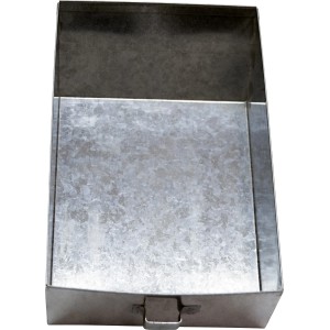 Aschekasten für Werkstattofen Hiri 3.0 aus Metall, eckig.