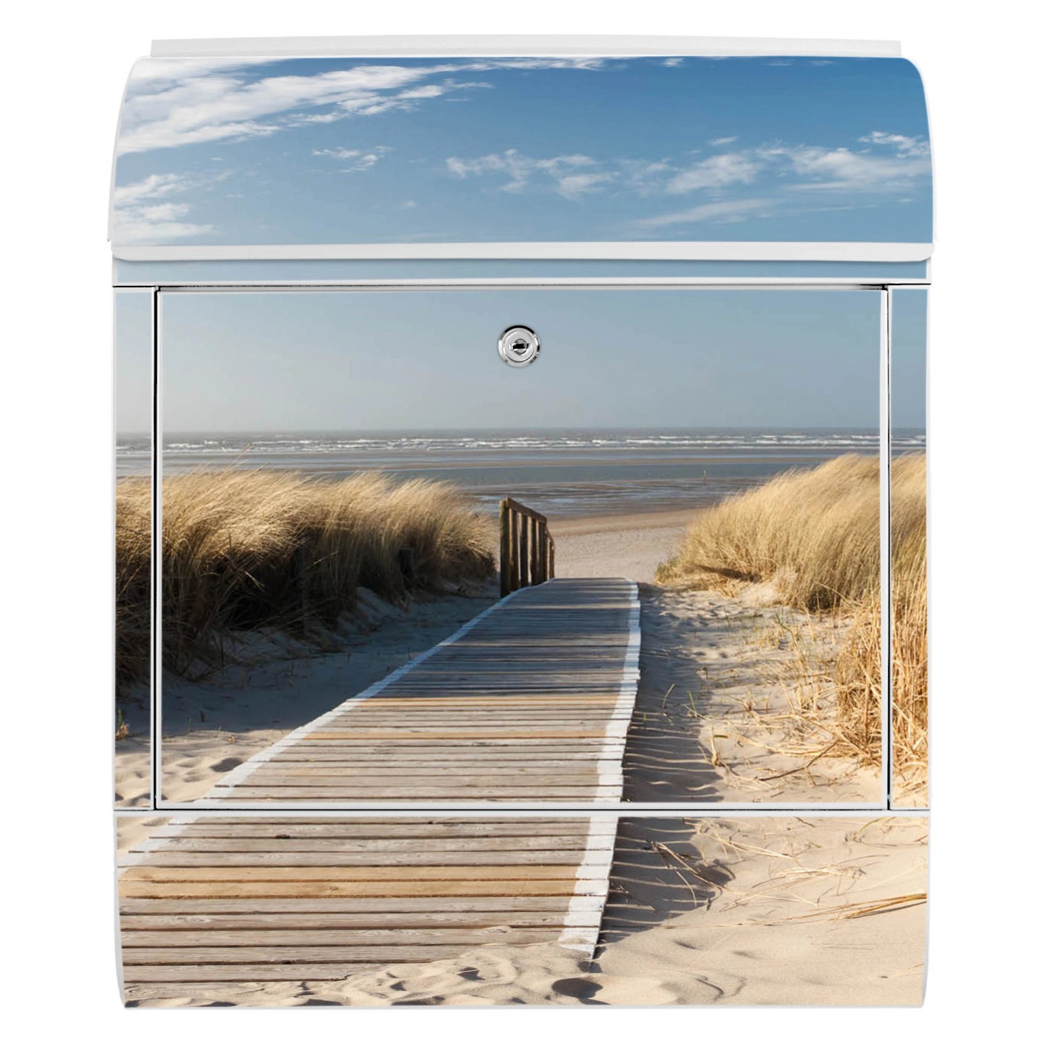 Banjado Amerikanischer Briefkasten - US Mailbox Mit Dünen Motiv 51x22x17cm