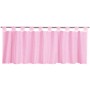 Bistrogardine Noella in Pink mit Schlaufen, 160x45 cm, für eine gemütliche Fensterdekoration.