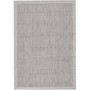 Grauer Ayyildiz Outdoor-Teppich Giza 1410, 120x120 cm, in Sisal-Optik. Wetterfest und robust.