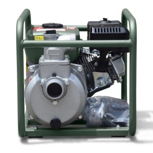 DeTec. Benzin Wasserpumpe 2 Zoll 30000 Liter Pro Stunde 23 M Förderhöhe Gartenpumpe Mit 5,5 PS Inkl. 2 Zoll Schlauch Set Für Teich Und Pool