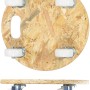 Wagner Transporthilfe mit OSB-Platte, Tragegriff und vier Rollen. Tragkraft 250 kg.