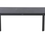 Rechteckiger, anthrazitfarbener Siena Garden Gartentisch Silva aus Ferrostone, 90x137,5 cm.