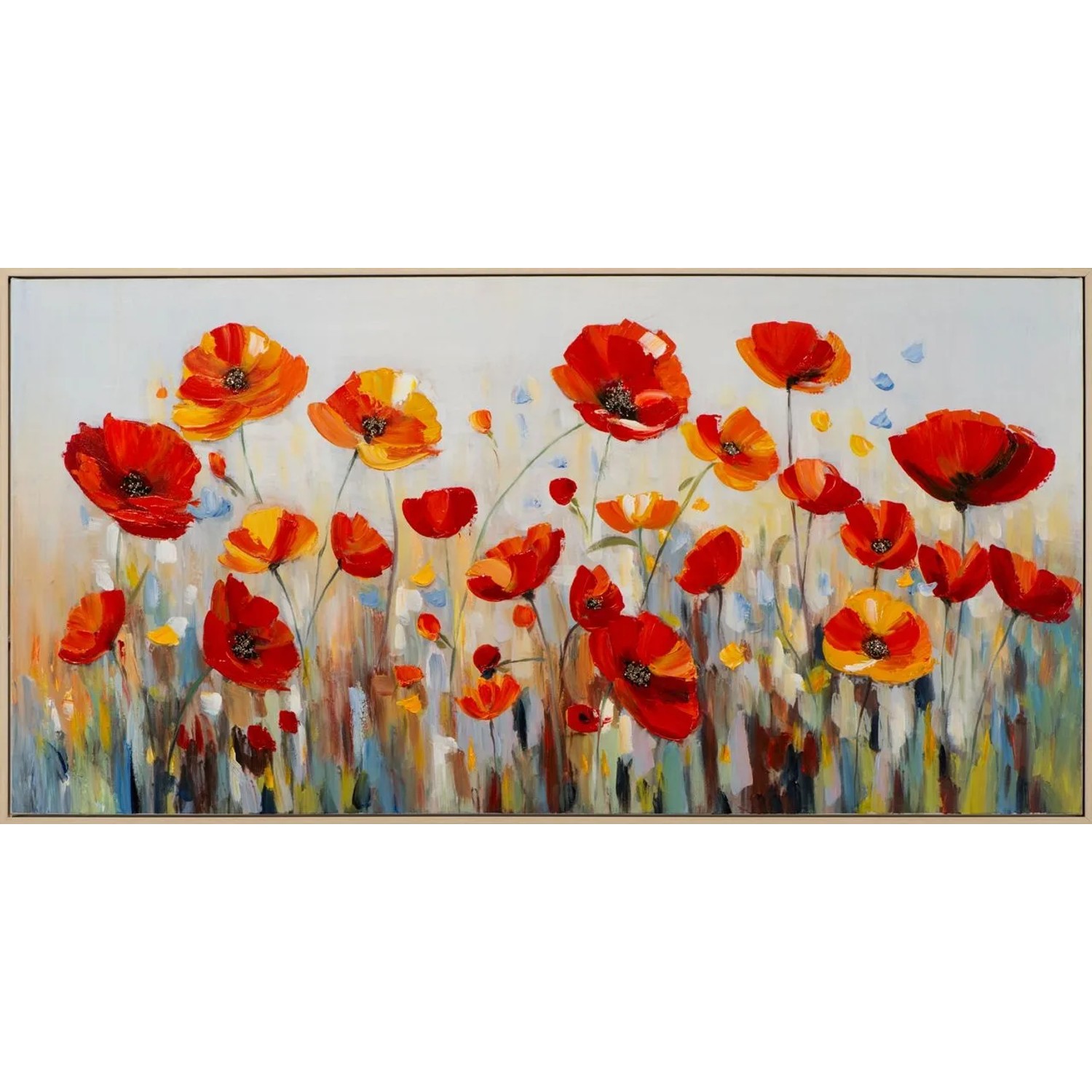 Art Universe Leinwandbild Poppy Field 60 x 120 cm