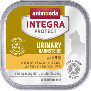 Integral Protect Urinary Oxalstein Katzenfutter Ente, getreidefrei, 100g Schale.
