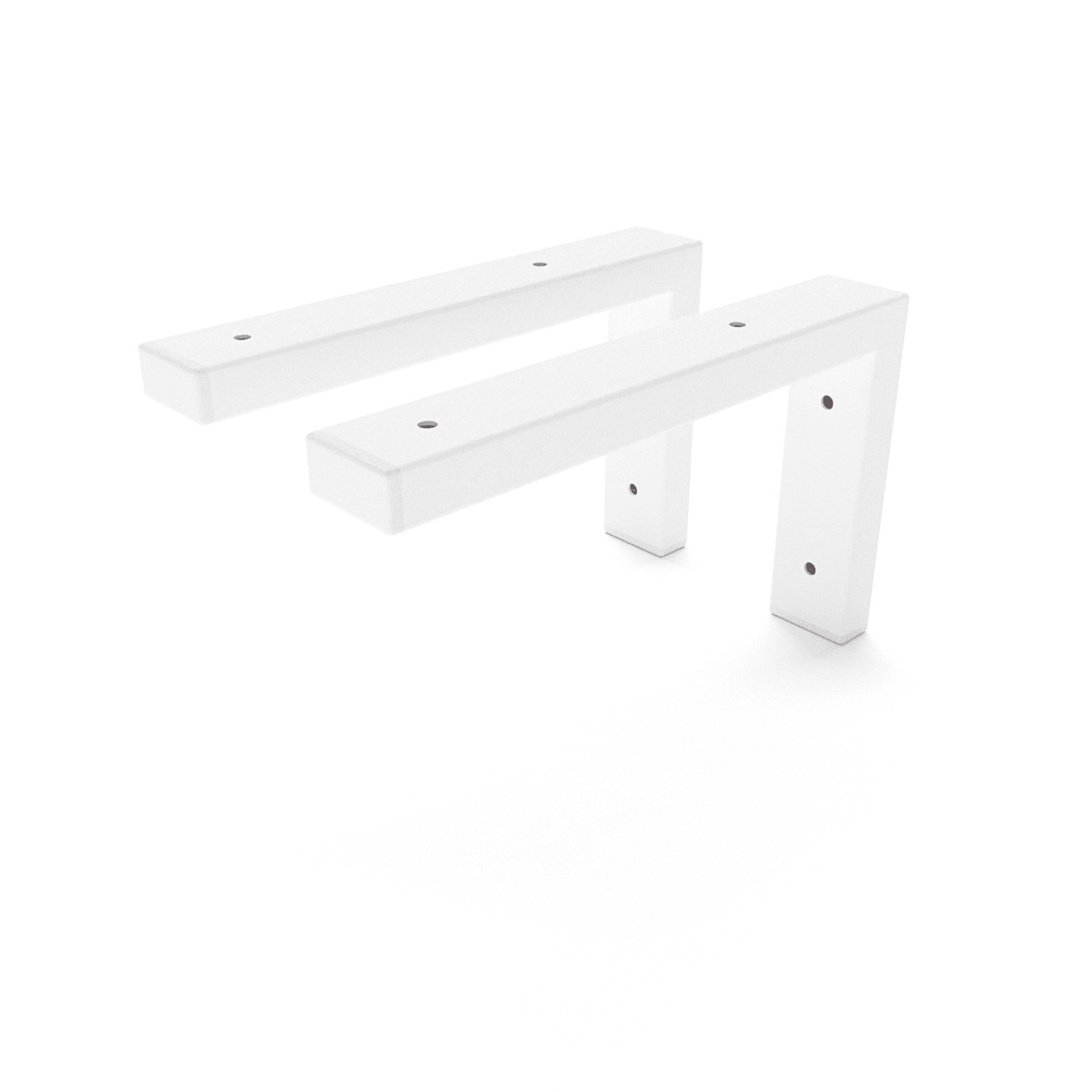 HEVVA Waschtischhalterung MAIN 25 cm Tief 2er Set Weiß günstig online kaufen