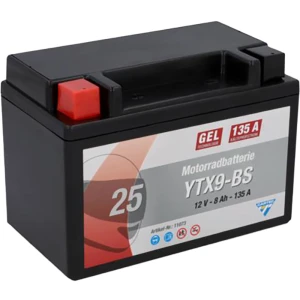Cartec GEL Batterie YTX9-BS 8 Ah 135 A