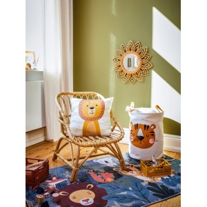 Kinderzimmer mit Safari Adventure Aufbewahrungskorb mit Tigermotiv, Ø 35 cm.