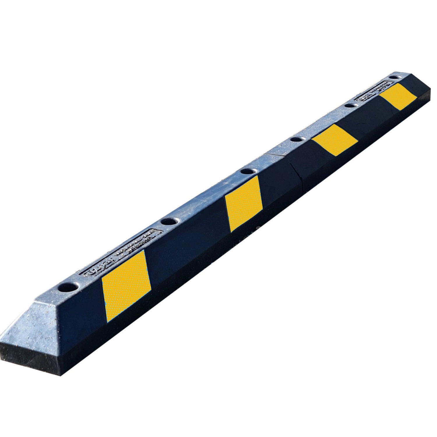 UvV TireSafe Parkstop Radstop 180cm Gummi Reflexfolie Gelb