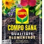 Sack Compo Sana Qualitäts-Blumenerde Torffrei 5L für Zimmer-, Balkon- und Gartenpflanzen.