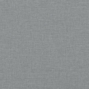 Nahaufnahme des hellgrauen Stoffbezugs vom vidaXL Tagesbett.