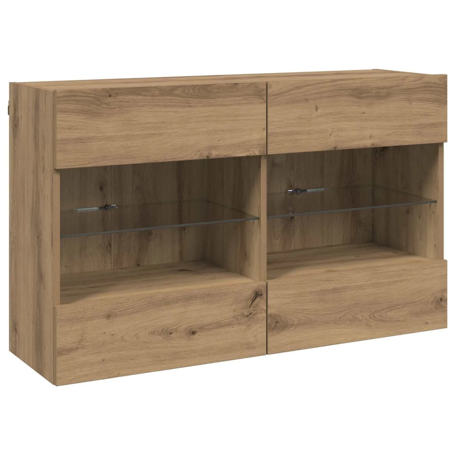 vidaXL TV-Wandschrank Artisan-Eiche 98,5 x 30 x 60,5 cm Holzwerkstoff 8000986