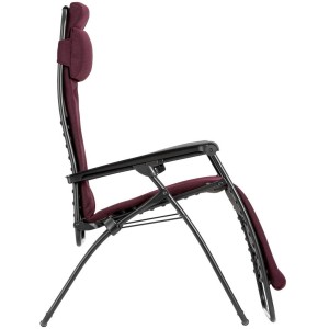 Lafuma Relaxsessel RSX CLIP AC AirComfort® Bordeaux, Gartenstuhl mit verstellbarer Kopfstütze.