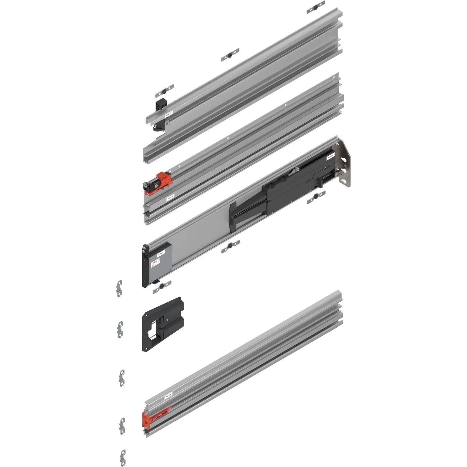 Blum Pocketschienen-Set Revego duo Laufschienen 750 mm Rechts