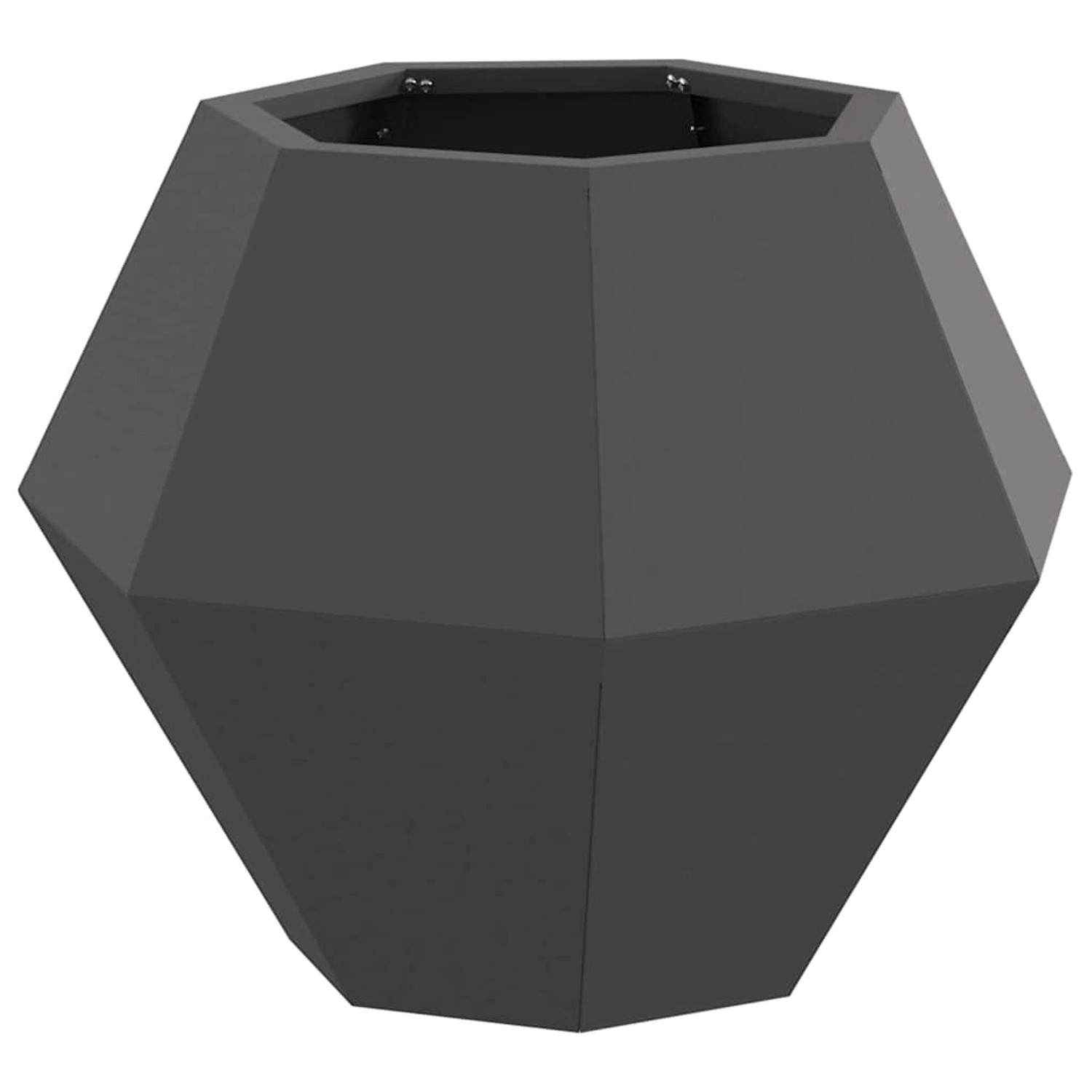 vidaXL Pflanzkübel Schwarz 50 x 50 x 40 cm Stahl 884052 günstig online kaufen