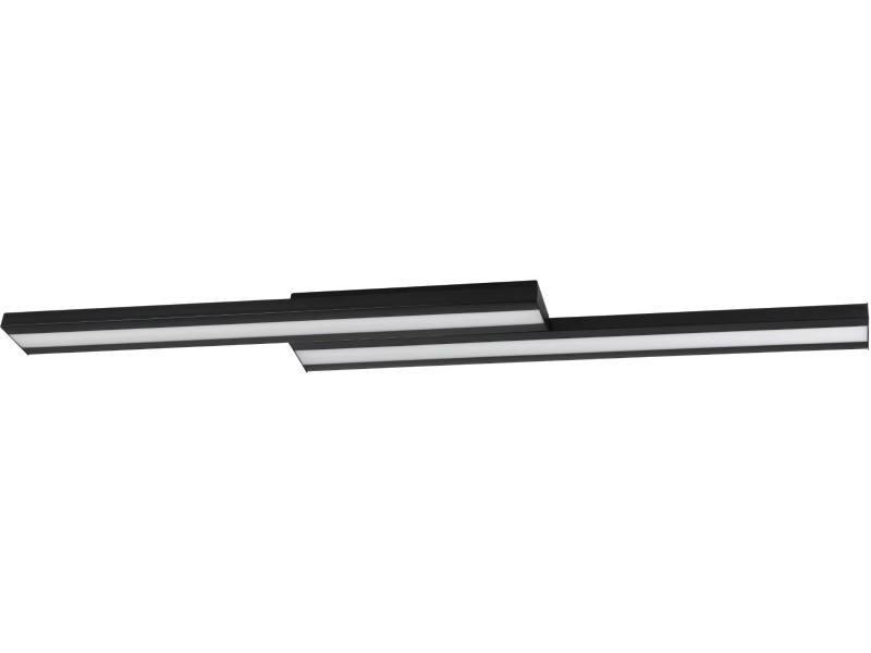 Eglo LED-Deckenleuchte Saliteras-Z 2-flammig bei Schwarz kaufen OBI länglich Weiß