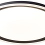 Schwarze, runde LED-Deckenleuchte Pederson, 55 cm Durchmesser. Moderne Deckenlampe für Innenräume.