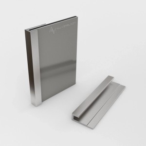 Aluverbund24 200cm Abschlussprofil für Alu Verbundplatte Silber E6Ev1
