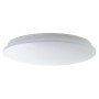 Weiße, runde LED-Deckenleuchte Tribola, 48,5 cm Durchmesser. Moderne Lampe für Küche, Flur oder Keller.