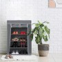 Relaxdays Schuhschrank Vliesstoff Anthrazit mit 5 Fächern 90 cm x 60 cm x 30 cm 1,2 kg_2