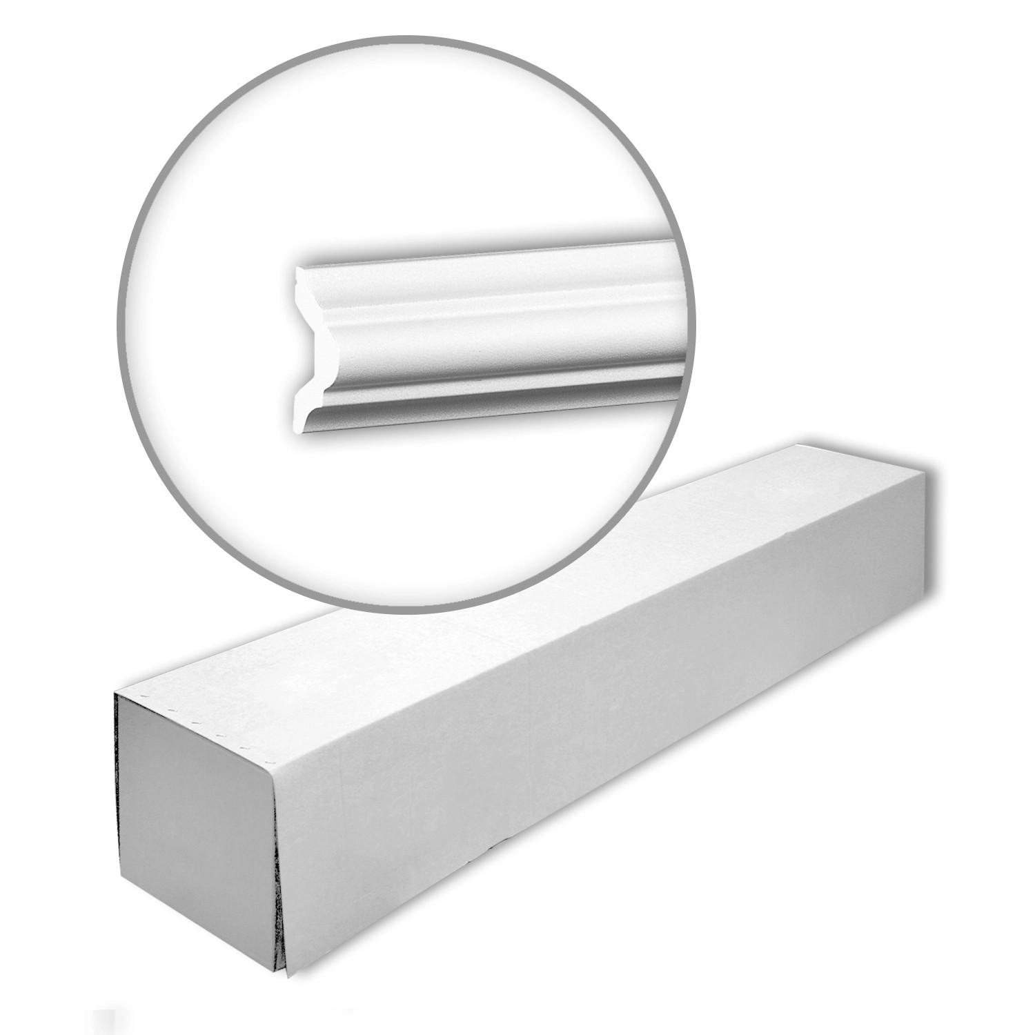 Thumbnail - PROFHOME 651308 Wand- und Friesleisten 1 Karton Set mit 10 Zierleisten 20 m Weiß