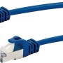 Blaues Schwaiger CAT 8 Netzwerkkabel (2 m) mit RJ45 Stecker für Netzwerktechnik.
