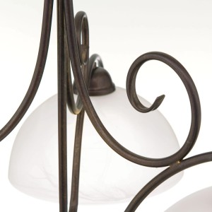 Orion Leuchten Hängeleuchte ⌀ 80cm 3 x E27 Alabaster Braun
