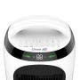 Clean Air Optima CA106 Smart 4in1 Luftkühler: weißes Bedienfeld mit Digitalanzeige und Tasten.