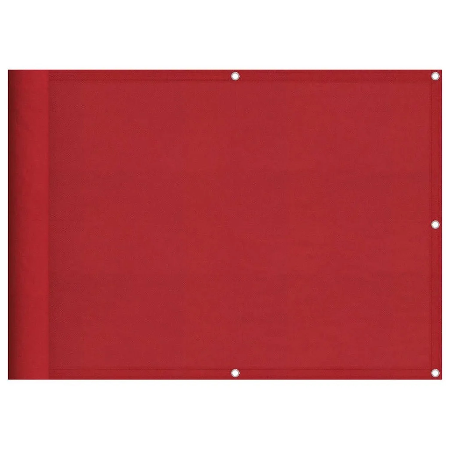 vidaXL Balkon-Sichtschutz Rot 75x800 cm 100 % Polyester-Oxford 42002130 günstig online kaufen