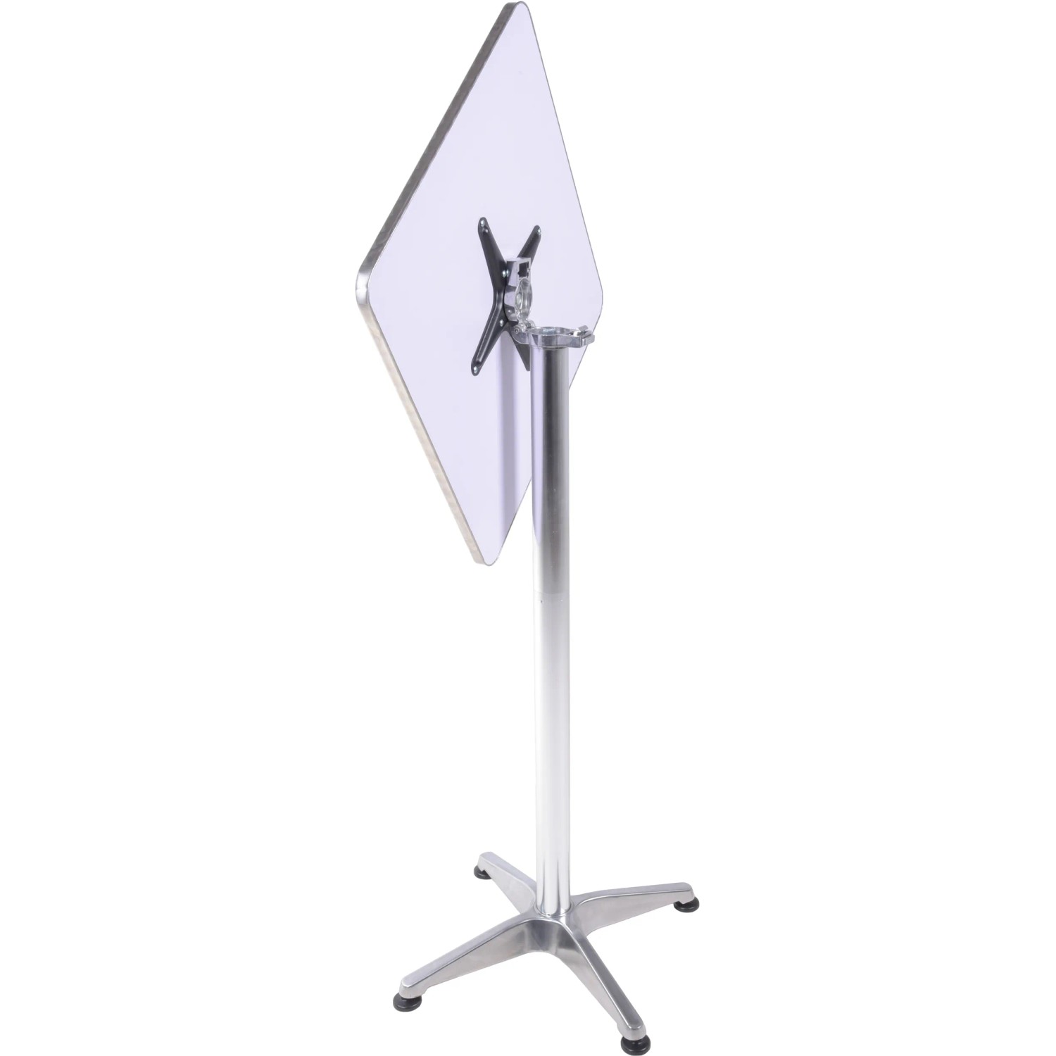 Quadratischer Gartentisch, 60x60 cm, mit Aluminiumgestell. Ideal für Balkon und Garten.