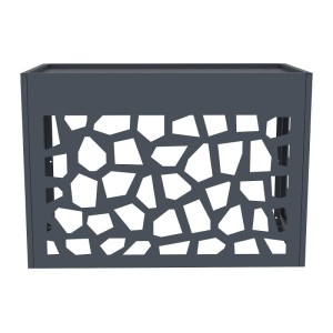 Vente-unique Abdeckung Für Klimagerät Kazoma Anthrazitgrau 100 cm