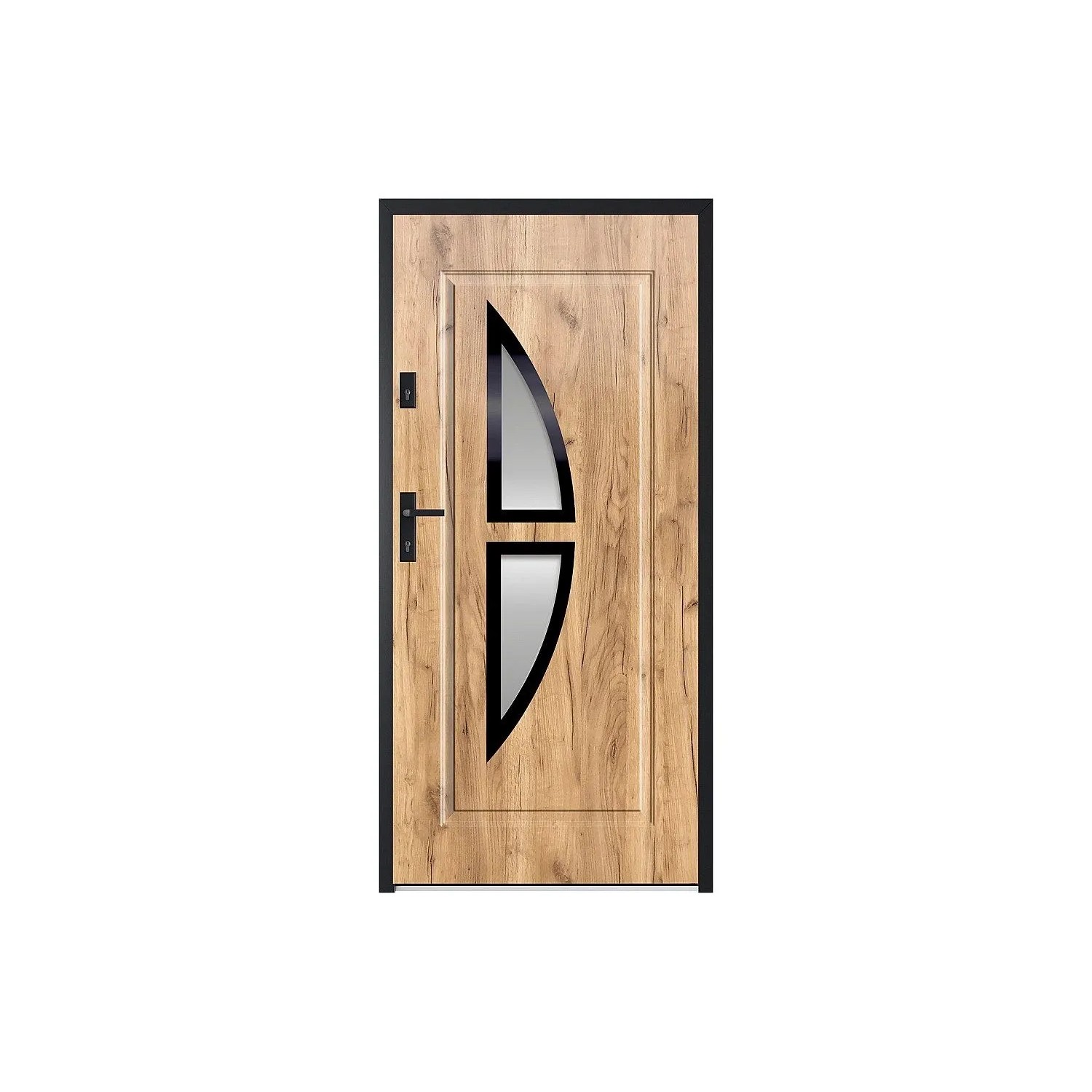 Vente-unique Haustür Covas Naturfarben Hell 95 cm