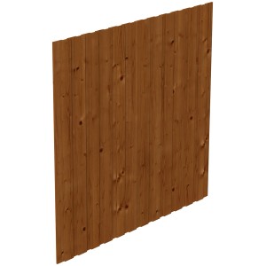 Skan Holz Seitenwand Deckelschalung, 230x220 cm, Fichte Nussbaum für Carport.