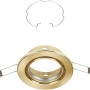 Briloner Einbaustrahler 3er-Set, Messing, schwenkbar, für GU10 Leuchtmittel.