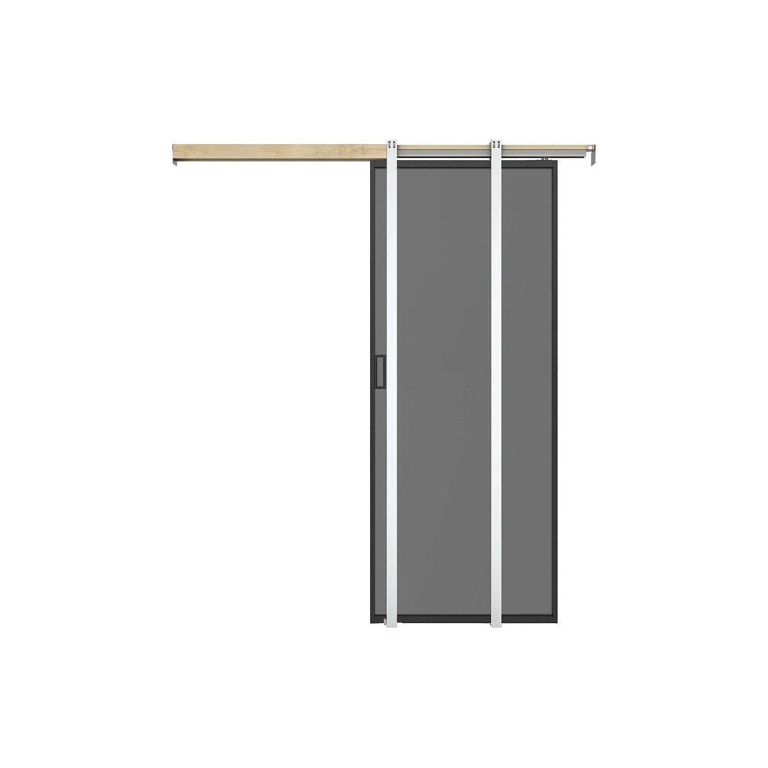 Vente-unique Schiebetür Linci Schwarz 63 cm