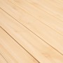 Detailansicht des beigen Greemotion Monaco Gartenlounge-Sets in Holzoptik.