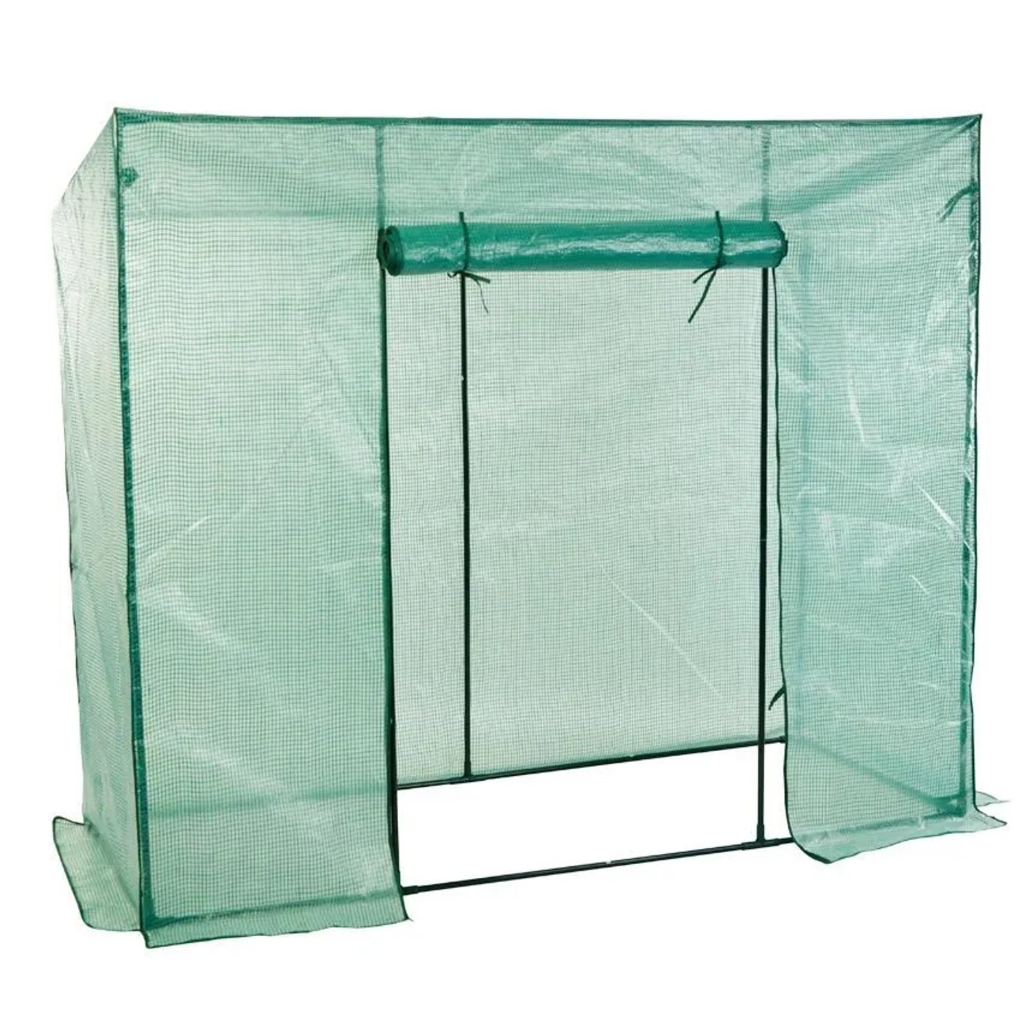 Lex Gewächshaus Tomatengewächshaus Treibhaus Metallrahmen PE-Folie 200x77x169cm