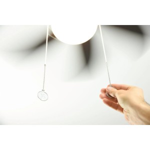 WESTINGHOUSE Deckenventilator Turbo Swirl Chrom, 105 cm, mit Beleuchtung und Zugkette in Bedienung.