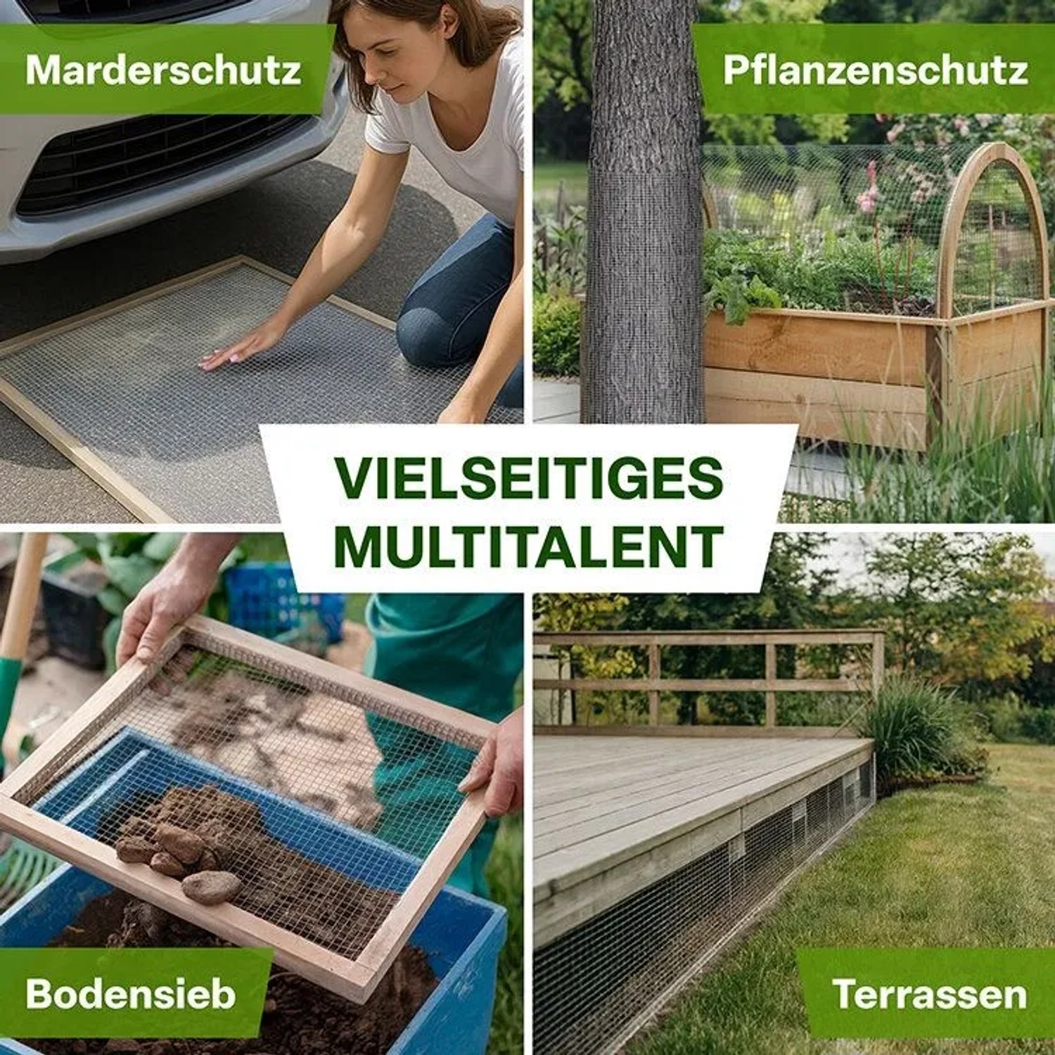 TTL GARDEN Wühlmausgitter: Schutz für Pflanzen, Hochbeete und Rasen vor Wühlmäusen.