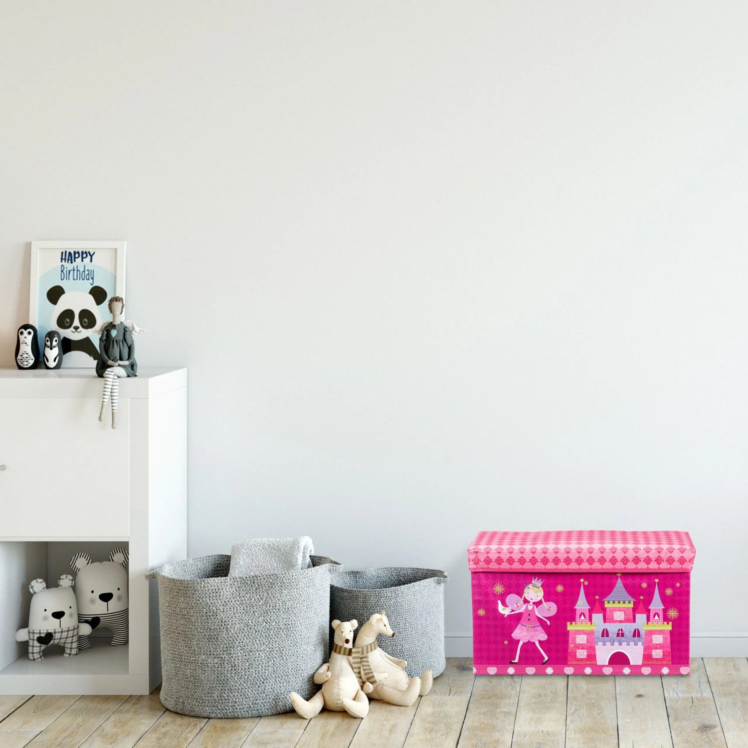 Relaxdays Sitzbox Polyester Mehrfarbig Faltbar Tiere 36 cm x 60,5 cm x 30,5 cm 2 kg_5