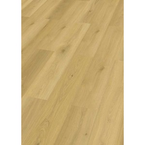 Klebe-Vinylboden Elia Oak, helle Eichenoptik, Lang- und Breitdiele mit authentischer Holzmaserung.