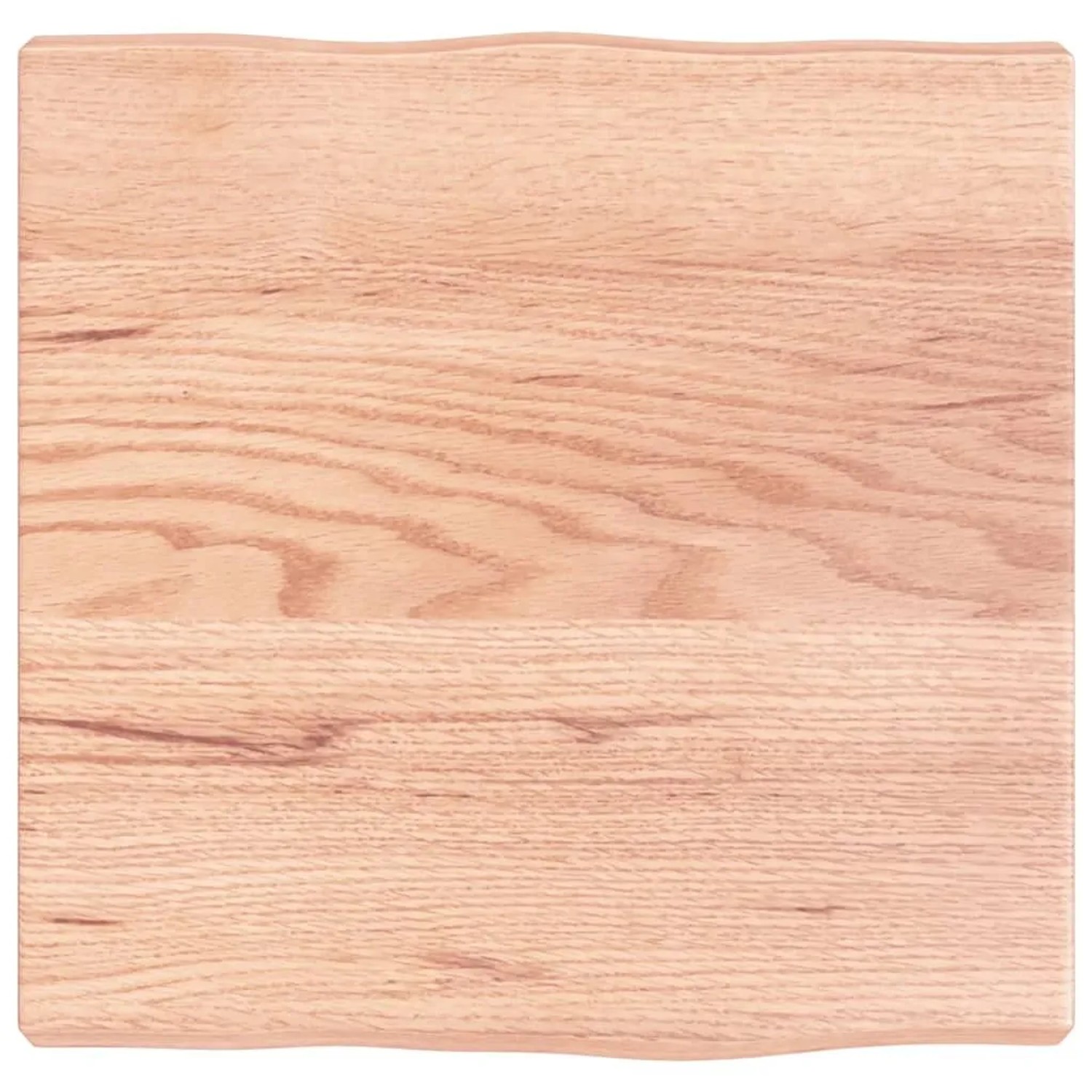 vidaXL Tischplatte 40x40x2-4 cm Massivholz Behandelt Baumkante 363927