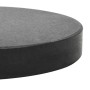 Schwarzer, runder vidaXL Sonnenschirmständer aus Granit, 20 kg schwer.