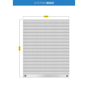 Schellenberg Rollladenpanzer Maxi, PVC, 90x70 cm, grau. Rollladen für Sonnenschutz und Dämmung.