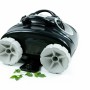 Interline Poolroboter Jellyfish 5220, schwarz, mit grauen Rädern und Tragegriff.