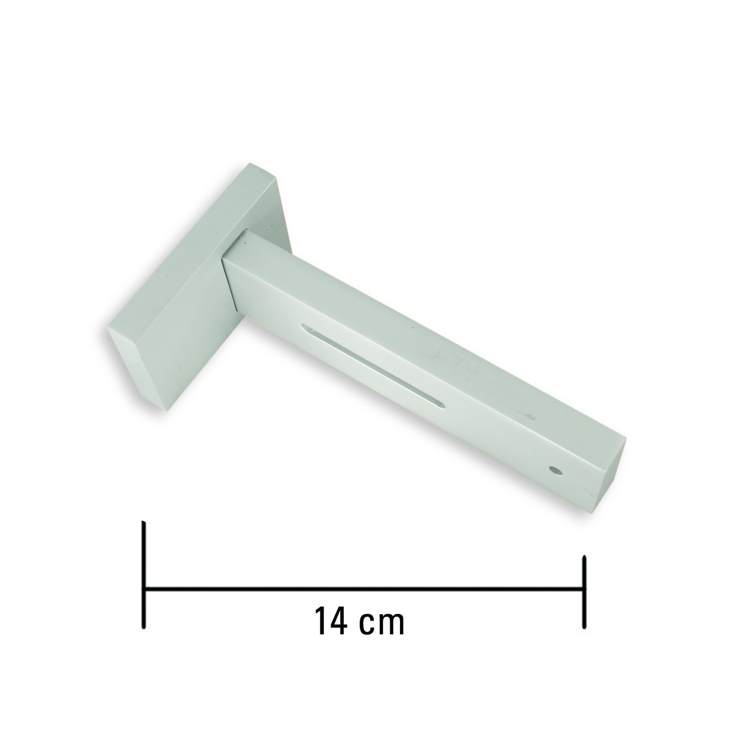 Gardinia Spezialträger Luxor Stahl gebürstet 14 cm