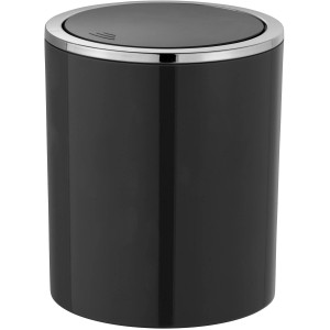Schwarzer Wenko Kosmetikeimer Inca mit Schwingdeckel, 2 Liter Fassungsvermögen.