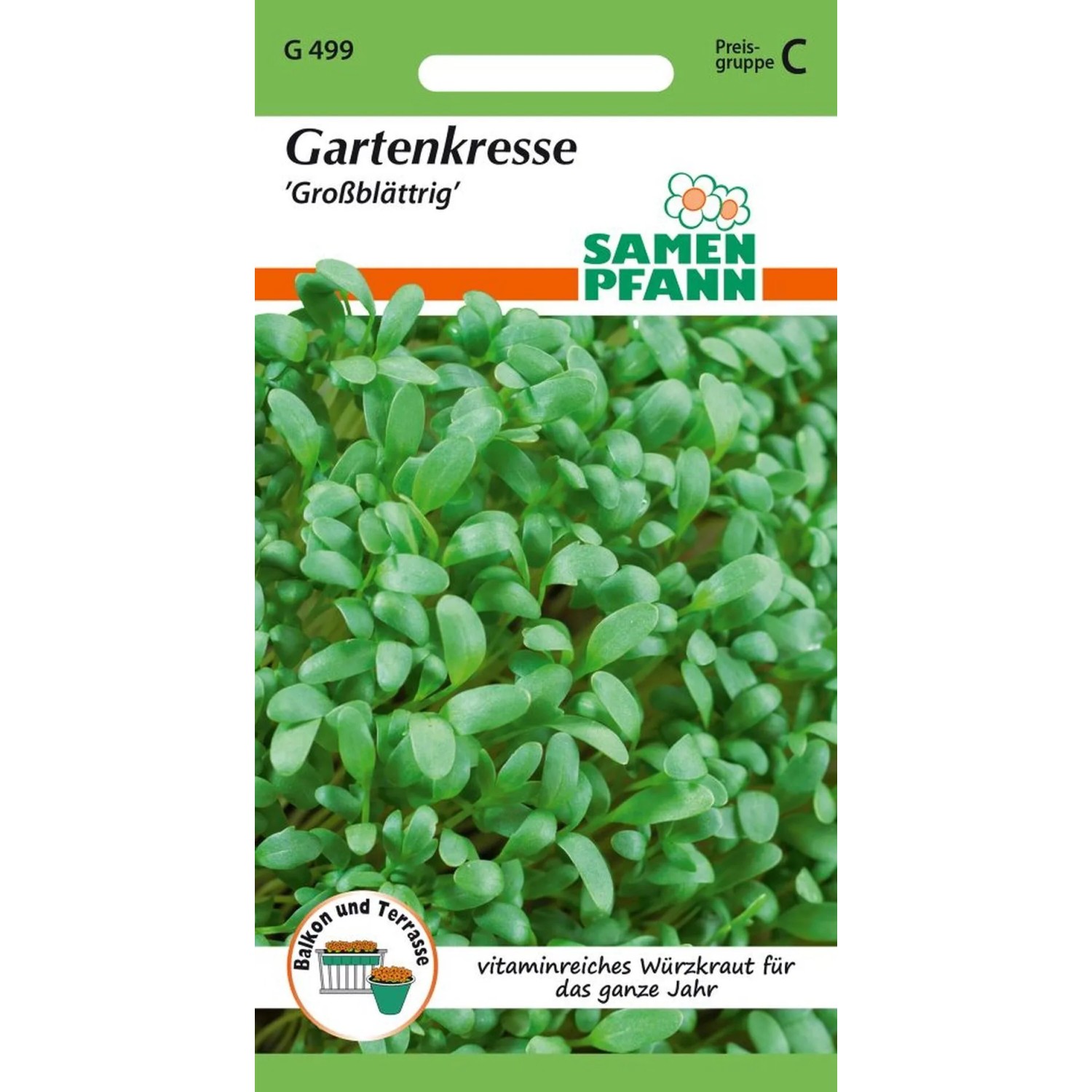 SAMEN PFANN Gartenkresse Großblättrig