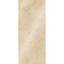 Hochglanz Duschrückwand im Kalkstein-Design, helle Natursteinoptik für Bad und Dusche.