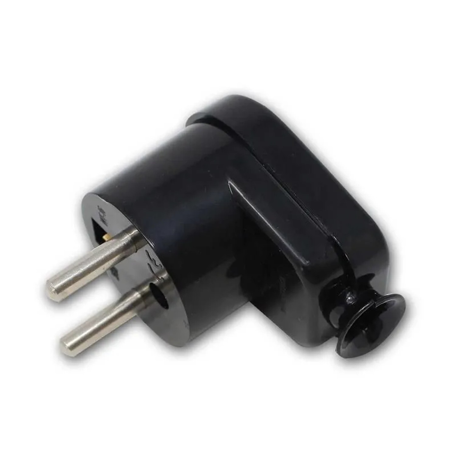 world-trading-net Schutzkontakt Winkel-Stecker WTN-I Schwarz 2P+Z